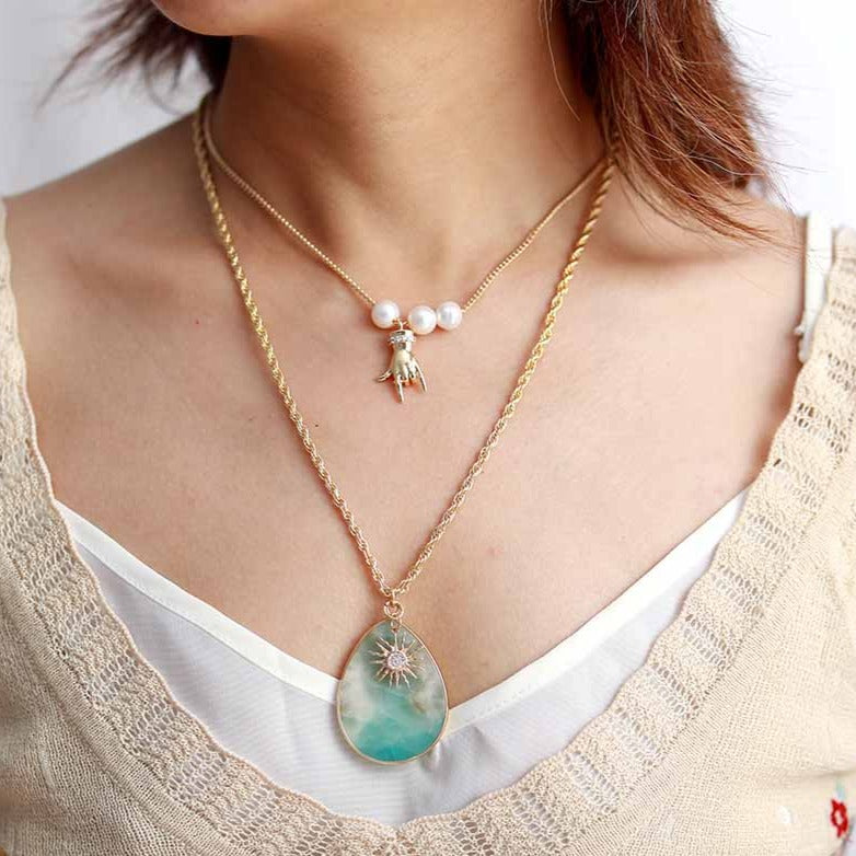 Collier "Rayonnant" en Amazonite Ma boutique