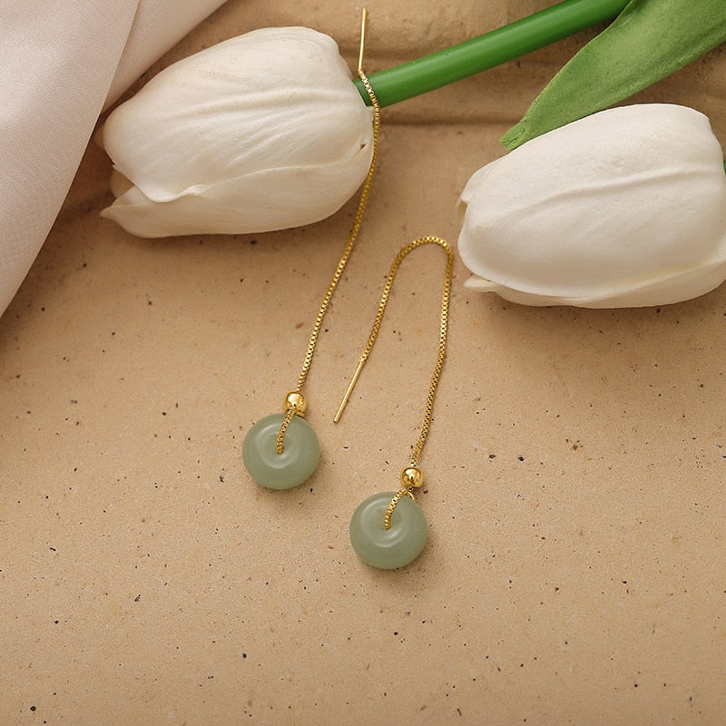 Boucles d'oreilles en Jade Ma boutique