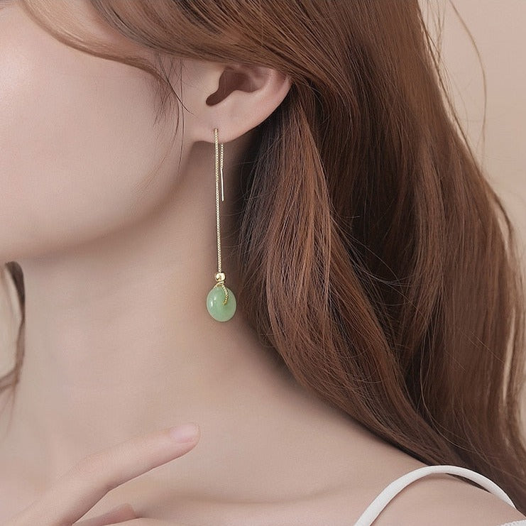 Boucles d'oreilles en Jade Ma boutique