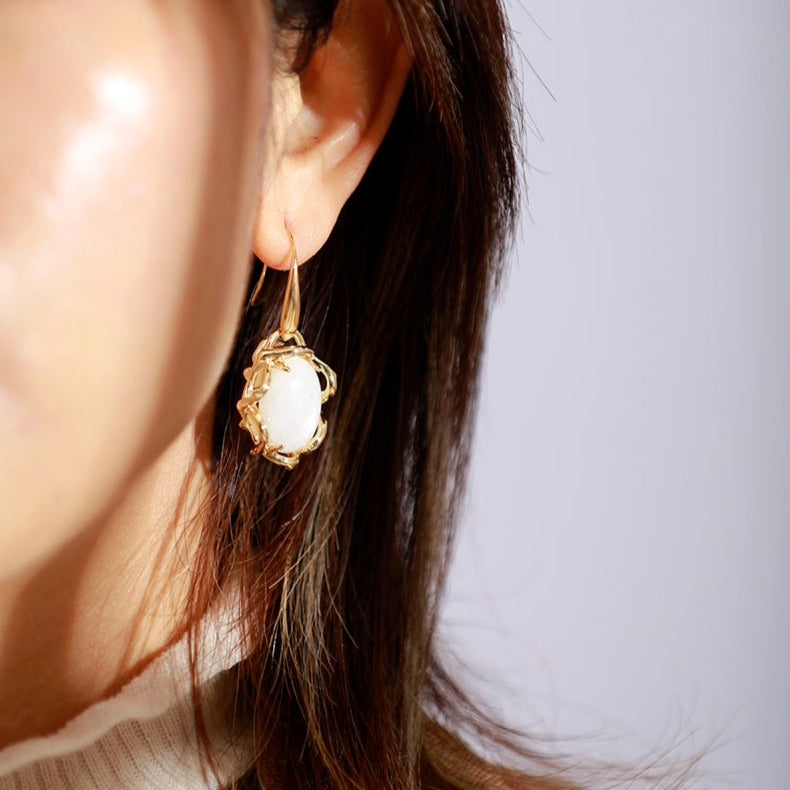 Boucles d'oreilles en Pierre de lune Ma boutique