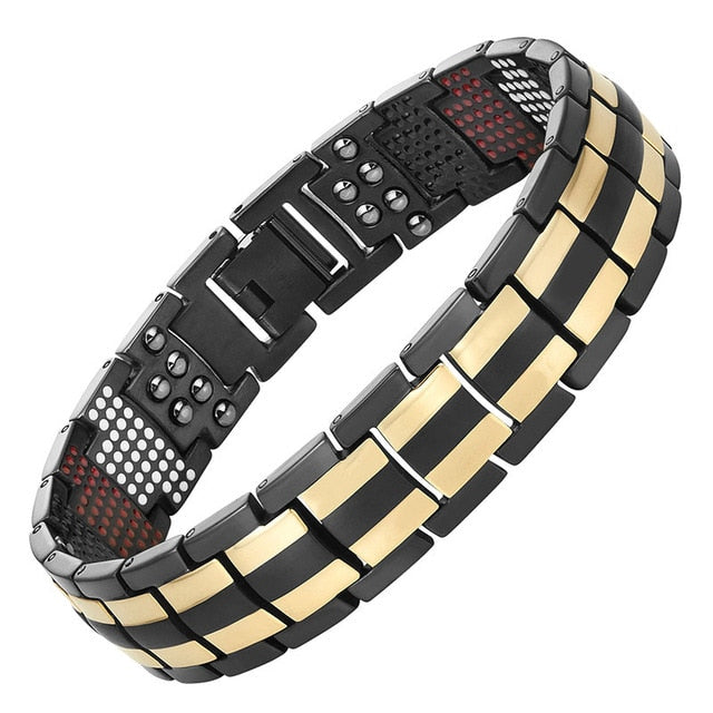 Bracelet Homme - Noir et or Ma boutique