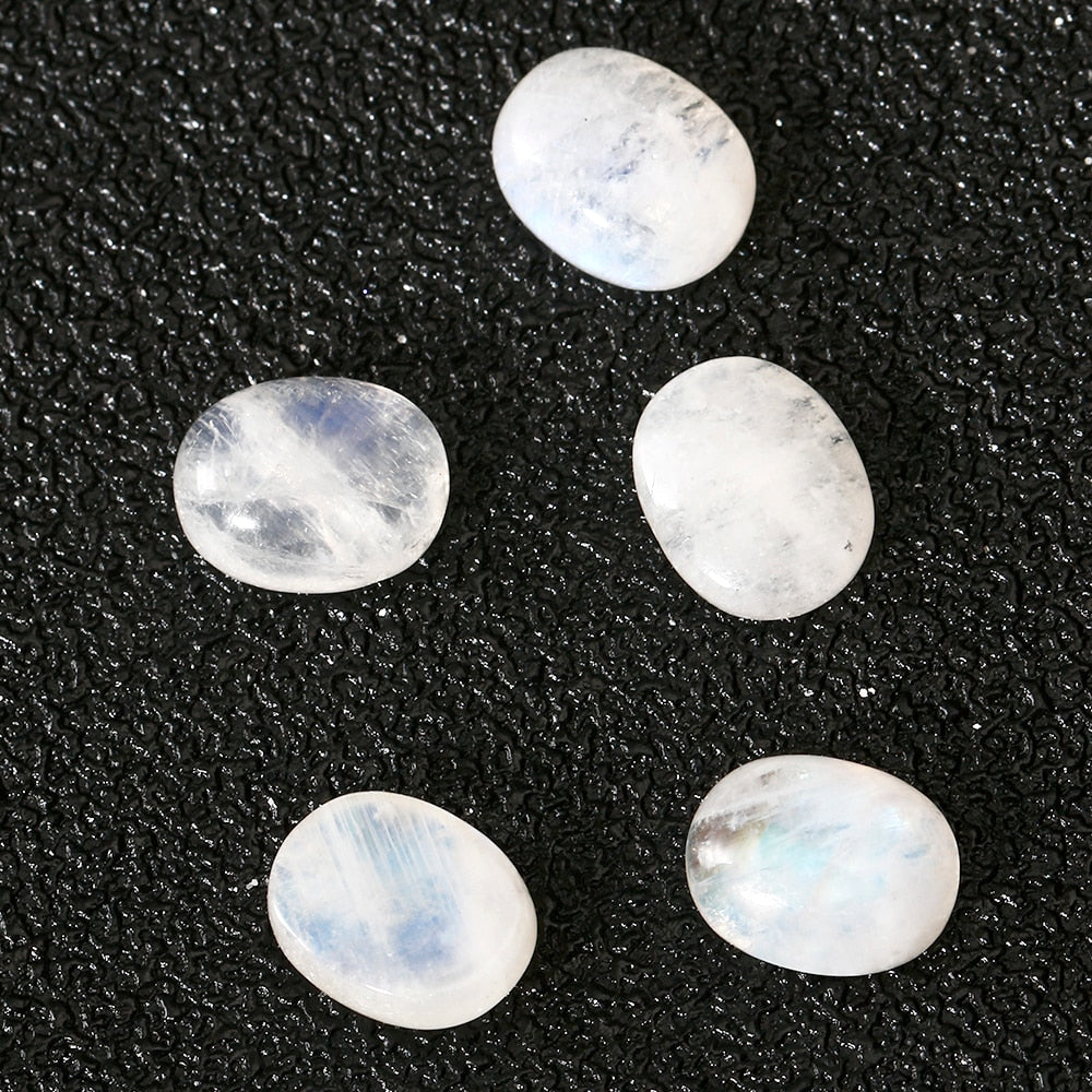 Lot de 5 pierres de Lune 11x17mm Bijoux d'âmes