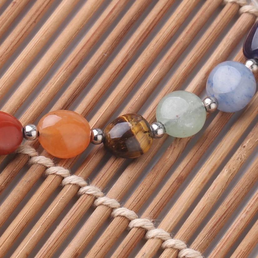 Bracelet en Œil de tigre et 7 Chakras Ma boutique