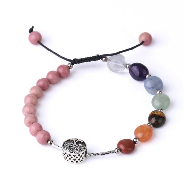 Bracelet d'Harmonie en Rhodonite et 7 Chakras Ma boutique